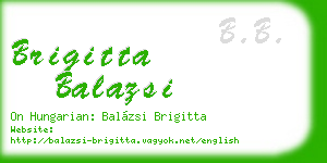 brigitta balazsi business card