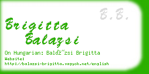 brigitta balazsi business card
